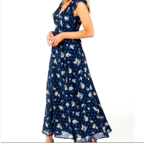 Miami Marcie Floral Maxi Summer Dress Size Small - Picture 1 of 10